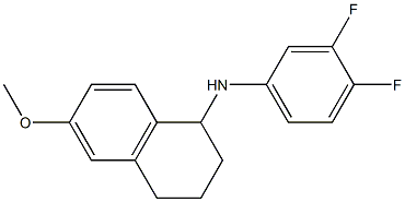 N-(3,4-difluorophenyl)-6-methoxy-1,2,3,4-tetrahydronaphthalen-1-amine Struktur