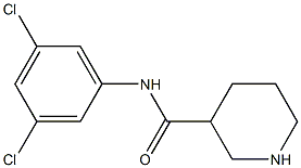 N-(3,5-dichlorophenyl)piperidine-3-carboxamide Struktur