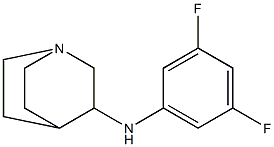 N-(3,5-difluorophenyl)-1-azabicyclo[2.2.2]octan-3-amine Struktur