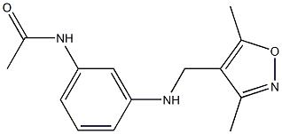 N-(3-{[(3,5-dimethyl-1,2-oxazol-4-yl)methyl]amino}phenyl)acetamide Struktur