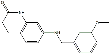 N-(3-{[(3-methoxyphenyl)methyl]amino}phenyl)propanamide Struktur