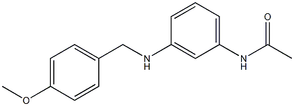 N-(3-{[(4-methoxyphenyl)methyl]amino}phenyl)acetamide Struktur