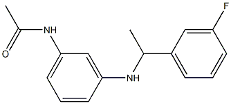 N-(3-{[1-(3-fluorophenyl)ethyl]amino}phenyl)acetamide Struktur