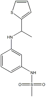 N-(3-{[1-(thiophen-2-yl)ethyl]amino}phenyl)methanesulfonamide Struktur