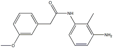 N-(3-amino-2-methylphenyl)-2-(3-methoxyphenyl)acetamide Struktur