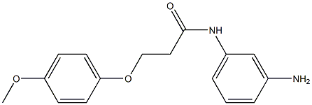 N-(3-aminophenyl)-3-(4-methoxyphenoxy)propanamide Struktur