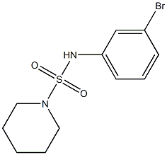 N-(3-bromophenyl)piperidine-1-sulfonamide Struktur