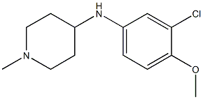 N-(3-chloro-4-methoxyphenyl)-1-methylpiperidin-4-amine Struktur