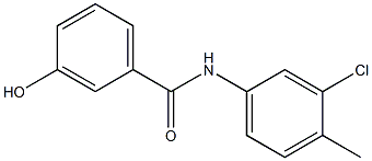 N-(3-chloro-4-methylphenyl)-3-hydroxybenzamide Struktur