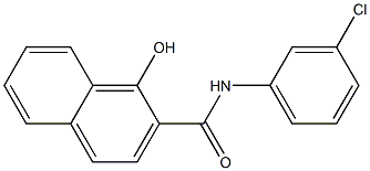 N-(3-chlorophenyl)-1-hydroxynaphthalene-2-carboxamide Struktur