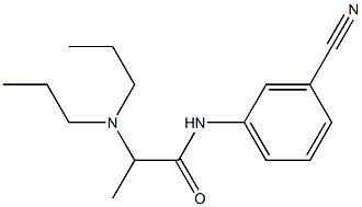 N-(3-cyanophenyl)-2-(dipropylamino)propanamide Struktur