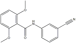 N-(3-cyanophenyl)-2,6-dimethoxybenzamide Struktur