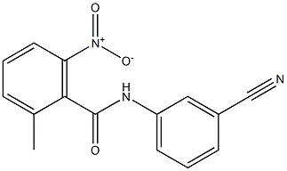 N-(3-cyanophenyl)-2-methyl-6-nitrobenzamide Struktur