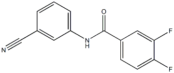 N-(3-cyanophenyl)-3,4-difluorobenzamide Struktur