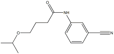 N-(3-cyanophenyl)-4-(propan-2-yloxy)butanamide Struktur