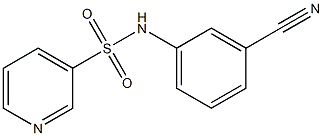 N-(3-cyanophenyl)pyridine-3-sulfonamide Struktur