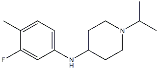 N-(3-fluoro-4-methylphenyl)-1-(propan-2-yl)piperidin-4-amine Struktur