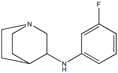 N-(3-fluorophenyl)-1-azabicyclo[2.2.2]octan-3-amine Struktur