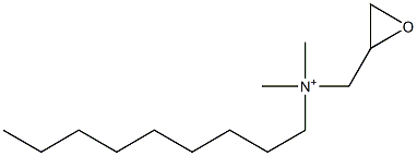 N,N-Dimethyl-N-nonyl-2-oxiranemethanaminium Struktur