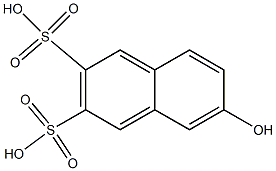 6-Hydroxy-2,3-naphthalenedisulfonic acid Struktur