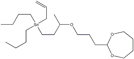 3-[3-(1,3-Dioxepan-2-yl)propyloxy]allyltributylstannane Struktur