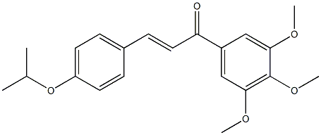 4-Isopropyloxy-3',4',5'-trimethoxy-trans-chalcone Struktur