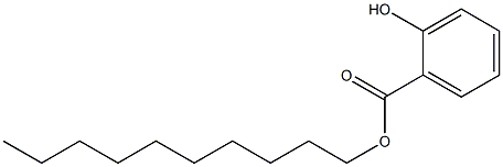 2-Hydroxybenzoic acid decyl ester Struktur