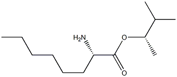 (S)-2-Aminooctanoic acid (S)-1,2-dimethylpropyl ester Struktur