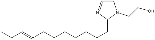 2-(8-Undecenyl)-3-imidazoline-1-ethanol Struktur