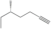 [S,(+)]-5-Methyl-1-heptyne Struktur