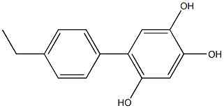 5-(4-Ethylphenyl)benzene-1,2,4-triol Struktur