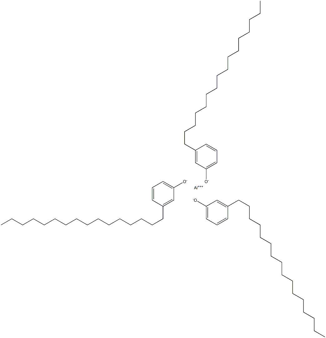 Aluminum tri(3-hexadecylphenolate) Struktur