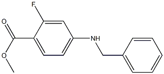 4-Benzylamino-2-fluorobenzoic acid methyl ester Struktur