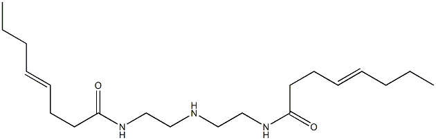 N,N'-[Iminobis(2,1-ethanediyl)]bis(4-octenamide) Struktur