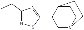 5-(1-Azabicyclo[2.2.2]octan-3-yl)-3-ethyl-1,2,4-thiadiazole Struktur