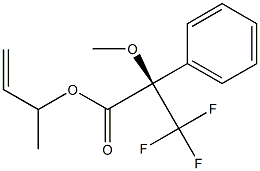 (R)-2-Methoxy-3,3,3-trifluoro-2-phenylpropanoic acid (1-methyl-2-propenyl) ester Struktur