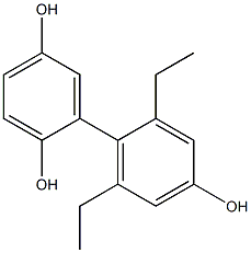 2',6'-Diethyl-1,1'-biphenyl-2,4',5-triol Struktur