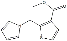 2-[(1H-Pyrrol-1-yl)methyl]thiophene-3-carboxylic acid methyl ester Struktur