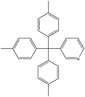 3-[Tri(p-tolyl)methyl]pyridine Struktur