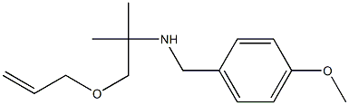 Allyl 2-(4-methoxybenzylamino)-2-methyl-2-methylethyl ether Struktur