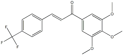 4-Trifluoromethyl-3',4',5'-trimethoxy-trans-chalcone Struktur