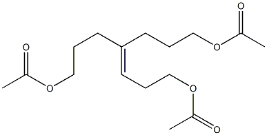 4-(3-Acetoxypropyl)-1,7-diacetoxy-3-heptene Struktur