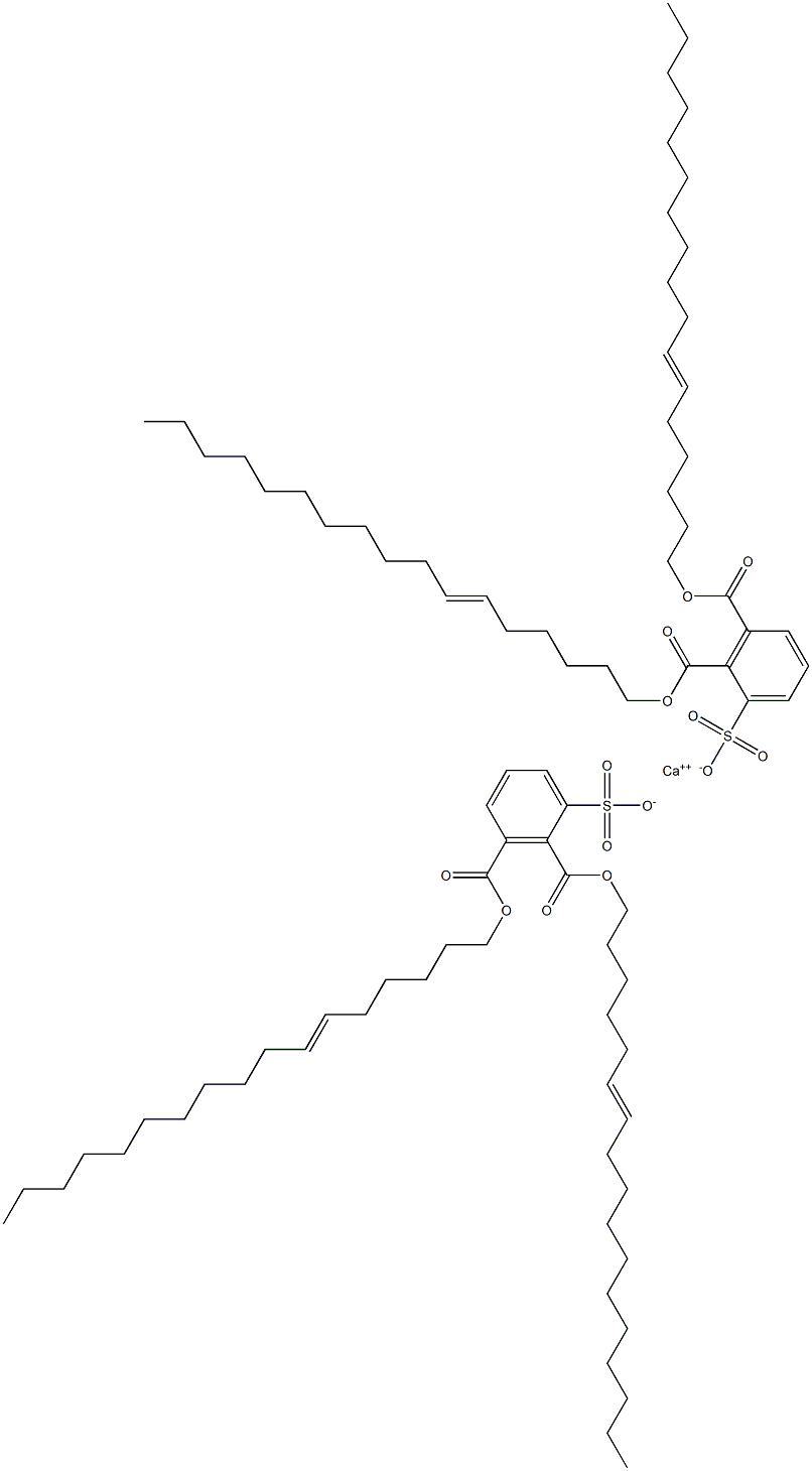 Bis[2,3-di(6-heptadecenyloxycarbonyl)benzenesulfonic acid]calcium salt Struktur