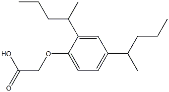 [2,4-Bis(1-methylbutyl)phenoxy]acetic acid Struktur