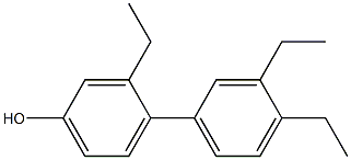 3-Ethyl-4-(3,4-diethylphenyl)phenol Struktur