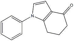 6,7-dihydro-1-phenylindole-4(5H)-one Struktur