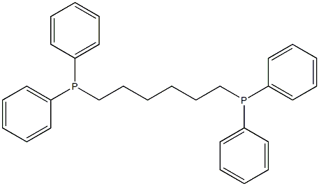 1,6-bis(diphenylphosphino)hexane Struktur