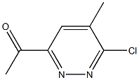 1-(6-chloro-5-methylpyridazin-3-yl)ethanone Struktur