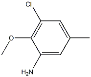 3-Chloro-2-methoxy-5-methyl-phenylamine Struktur