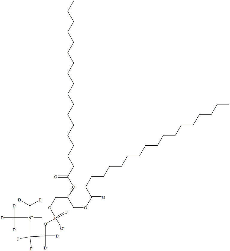 1,2-Distearoyl-sn-glycero-3-phosphocholine-d9 Struktur